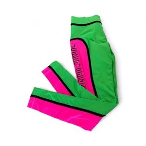 Zumba Fitness Green and Pink Leggings